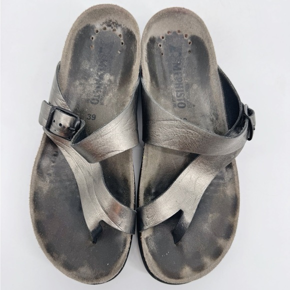 Mephisto Helen Thong Sandal, Metallic Pewter/Gray, EU 39 / US 8.5–9 - Picture 2 of 8